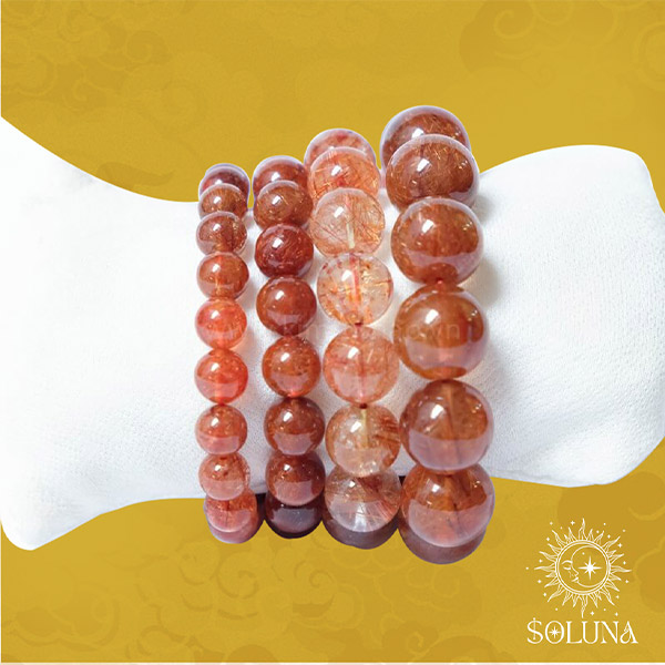 vòng đá thạch anh tóc đỏ