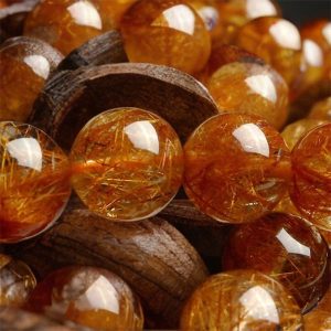 vòng đá thạch anh tóc đỏ