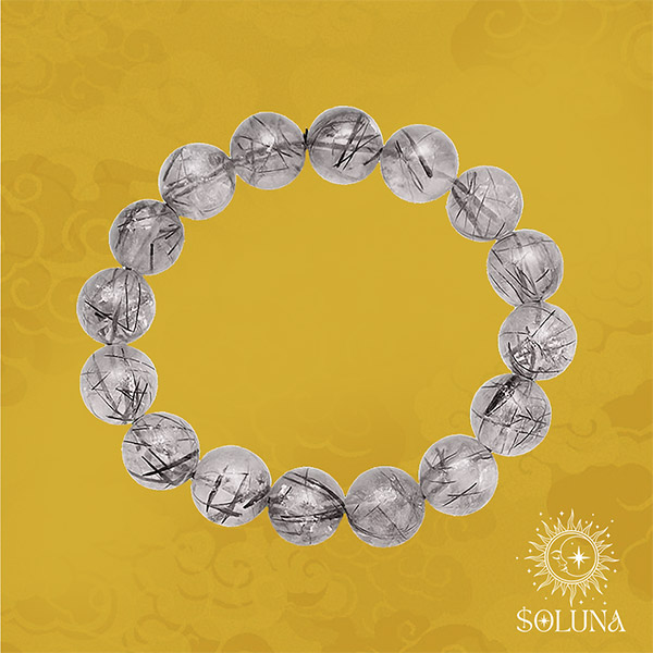 vòng đá thạch anh tóc đen