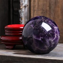 Quả Cầu Thạch Anh Tím Tự Nhiên - Viên Đá Bình An.