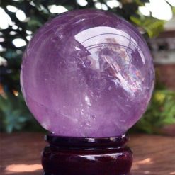 Quả Cầu Thạch Anh Tím Tự Nhiên - Viên Đá Bình An.
