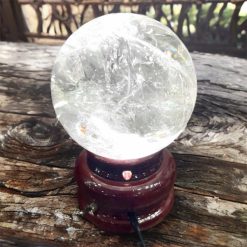 Quả Cầu Thạch Anh Trắng SOLUNA trong suốt, Bậc Thầy Thanh Tẩy, khai mở trí tuệ và trực giác.