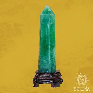 Trụ Đá Thạch Anh Xanh (Green Aventurine), "lá bùa" chiêu may mắn, khai mở cơ hội thăng tiến và cân bằng Luân Xa Tim.